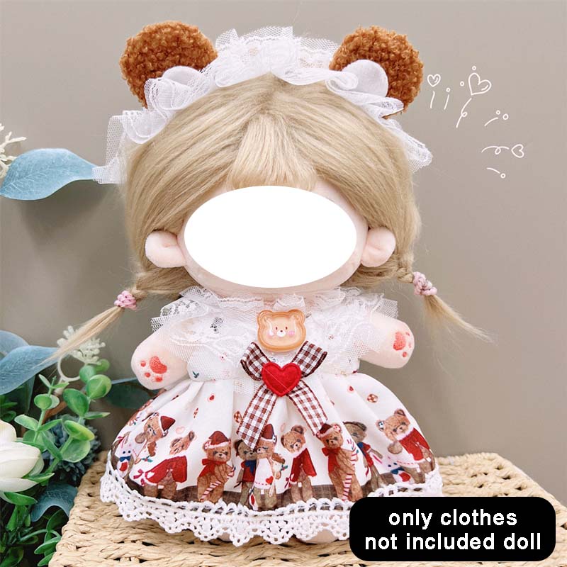 Cotton Doll Clothes Cute Dres JK Lolita Uniform Clothes for 20cm Cotton Doll DIY Dress Up Clothing Accessorie Toy For  Girl Gift