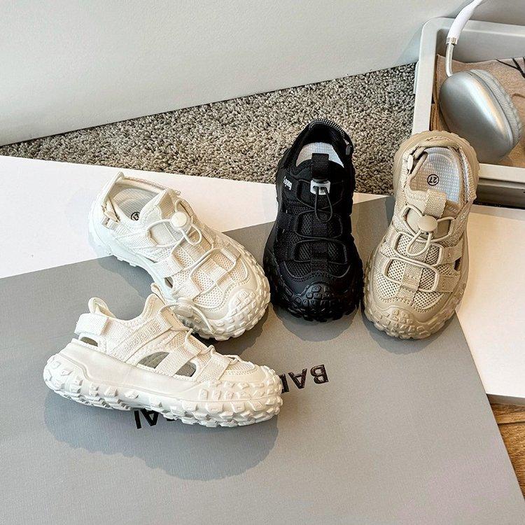 Children's bag head sandals summer new boys fashion hollow breathable durian sole sports shoes girls anti-kick beach shoes