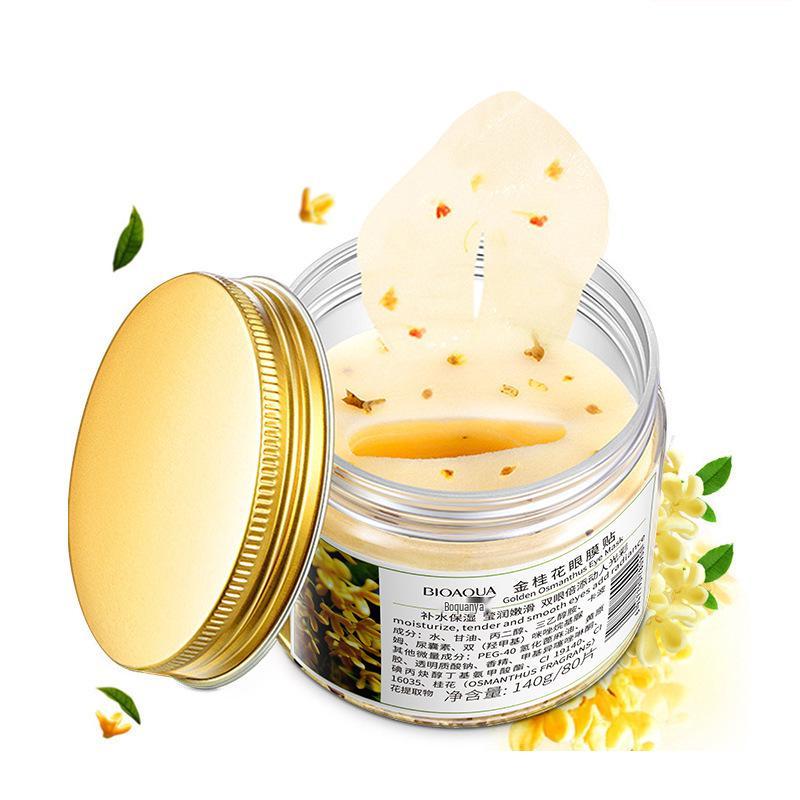 BIOAQUA Osmanthus Hydrating Eye Mask Patches for Wrinkles, Eye Bags, and Dark Circles.