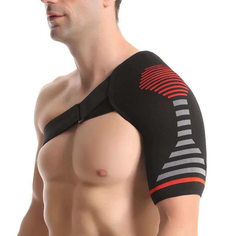 Adjustable Elastic Shoulder Support Bandage for Sprains and Strains