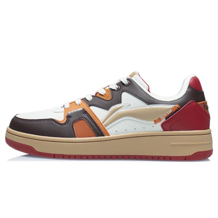 New LiNing Anti Slip Wear Resistant Low Top Skateboard Shoes Men's Bull Red AGCR317-5