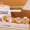 Resin Pig Figurine With Lucky Symbols For Home Decor And Giftgiving