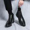 Men's casual British style ankle boots High tops Men's classic vintage leather Chelsea boots Men's fashion ankle boots