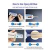 Fast-Drying Transparent Epoxy AB Glue: High-Temp Resistant, Universal Metal Adhesive