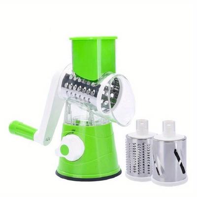 Vegetable Slicer Multifunctional Fruit Slicer TableTop Drum Grater  Manual Food Grater, Roller Vegetable Grater,  Potato Grater