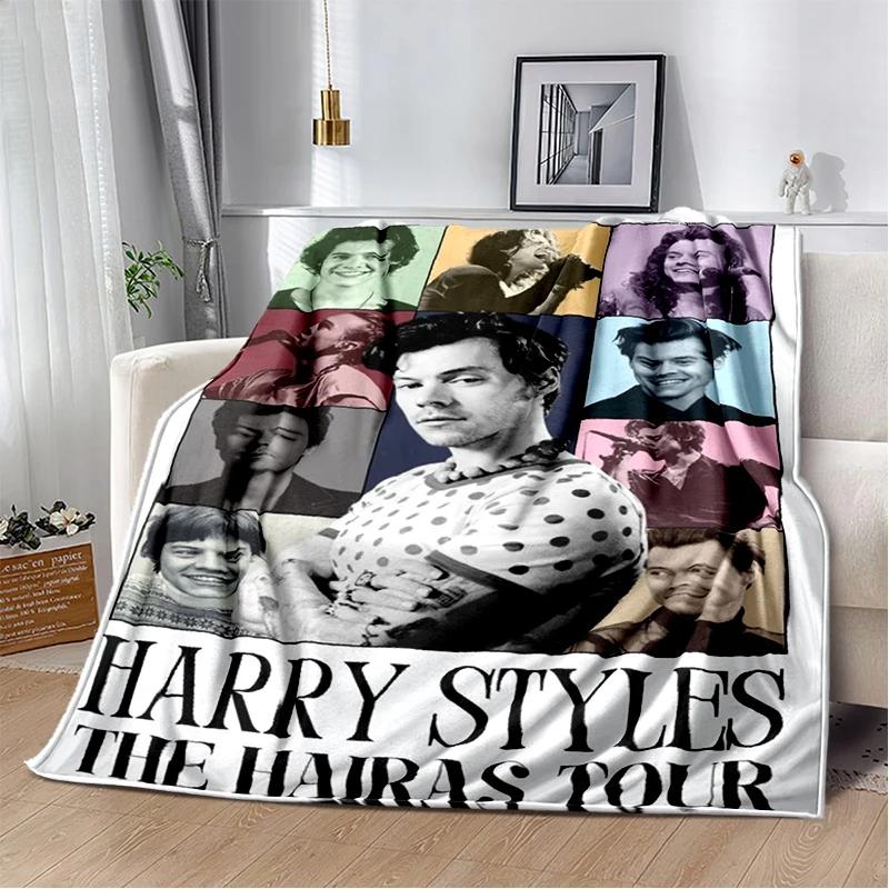29 Style H-Harry Styles Singer Star Soft Flannel Blanket for Beds Bedroom Sofa Picnic,Throw Blanket for Leisure Nap Gift