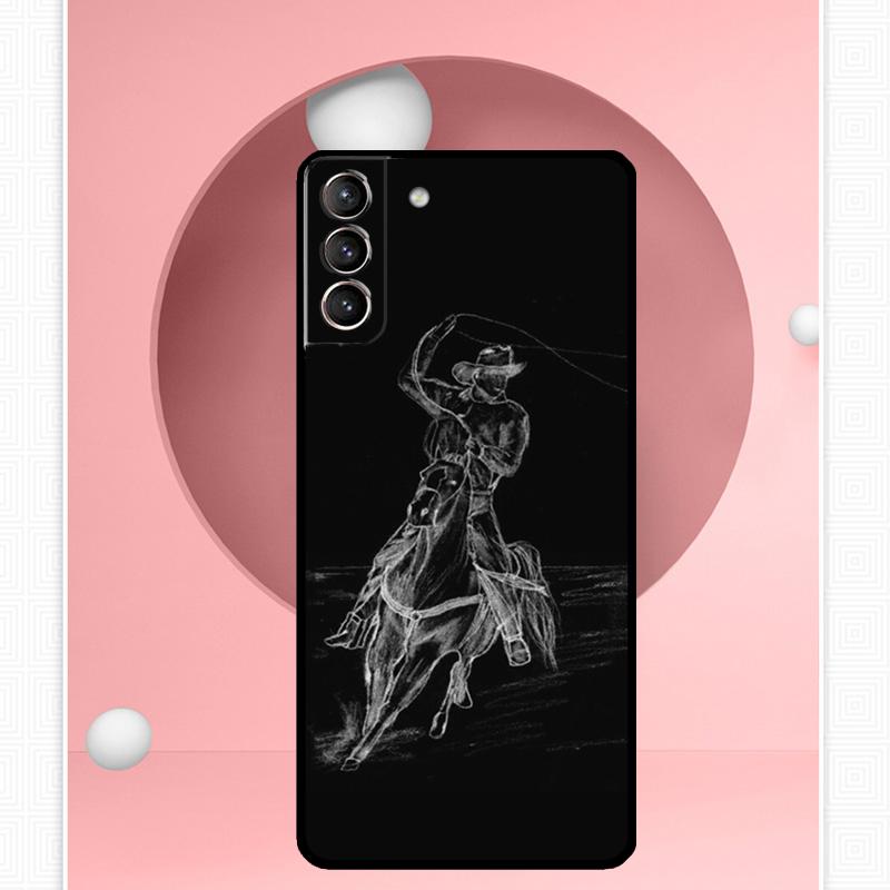 Extremsport Rodeo Cowboy Lasso Hülle für Samsung Galaxy S24 S23 Ultra S22 S20 FE S21 FE Note 10 20 S8 S9 S10 Plus Hülle