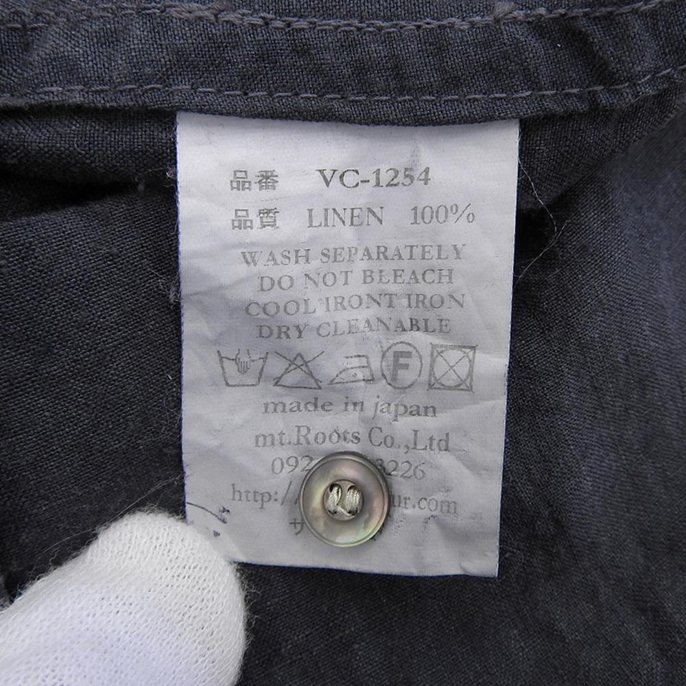 Veritecoeur Women's Linen Shirt Dress, Charcoal Gray, Size F (VC-1254) dress F Charcoal grayUsed