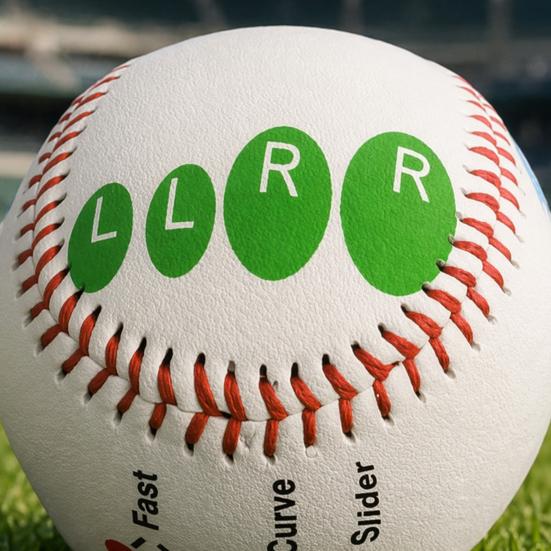 Pitching Trainer Baseball, Übungsbaseball mit Fingerplatzierung, Mehrere Pitching-Griff-Trainingsbälle, Baseball-Trainingsausrüstung für Anfänger