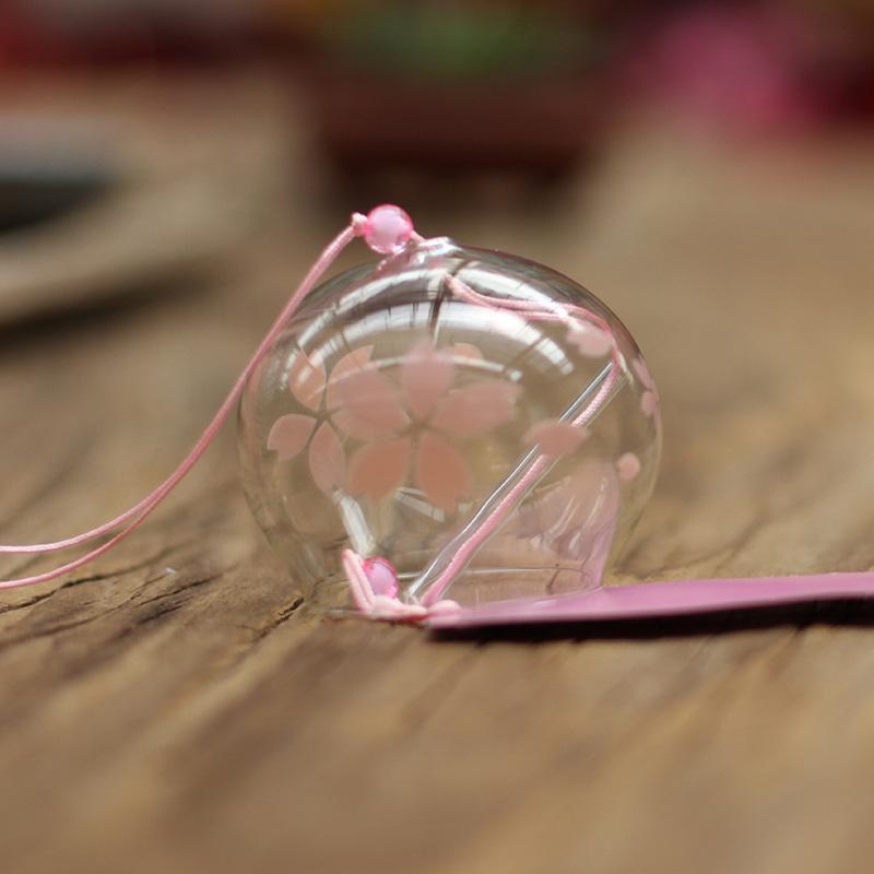 Cherry Blossom Glass Wind Chimes: Creative Home Décor & Spring Festival Gift