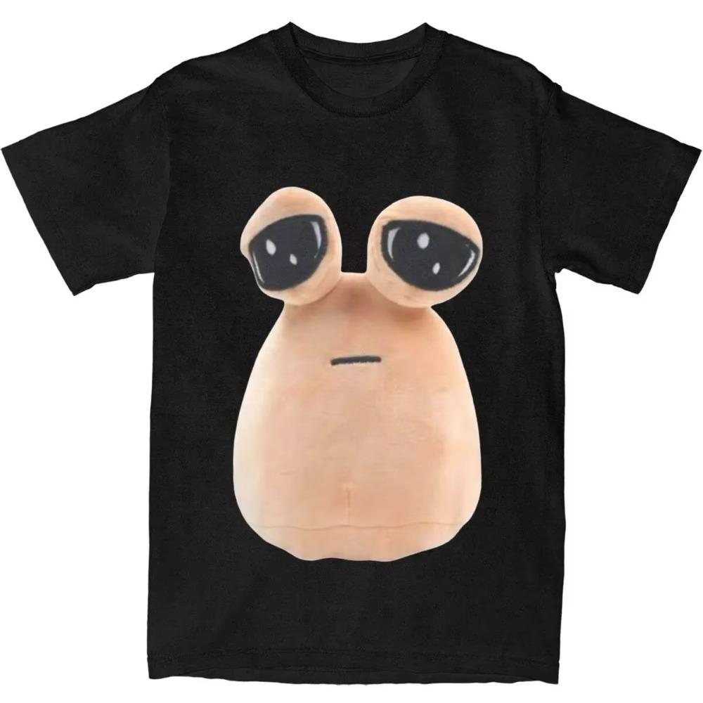 

Веселая игра The Maw My Pet Alien Pou Футболка Аксессуары Мужская Женская Винтажная футболка с коротким рукавом Одежда Новое поступление S чёрный