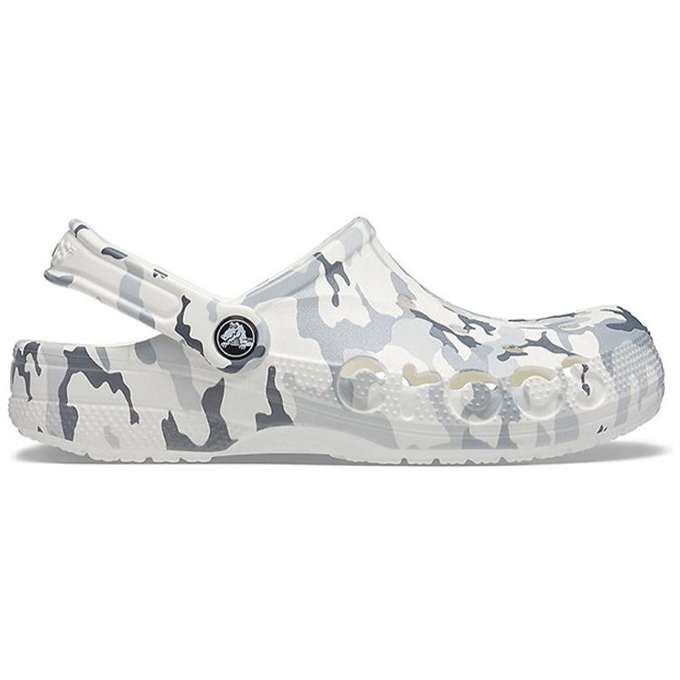 Crocs EVA Non-Slip Durable Sports Sandals Unisex Sandals Gray White 206230-1D3