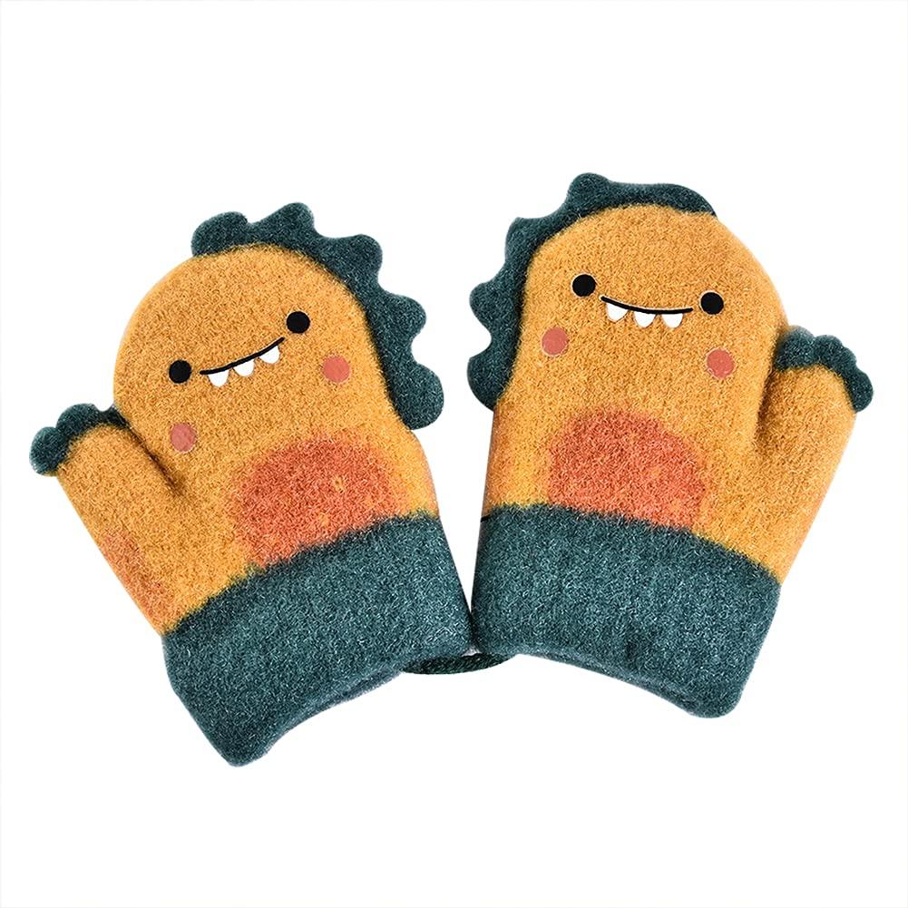 Buffydeer Knit with for Babies Years Cute Winter Gloves for Girls and Perfect for Playing in the and Cold Perfect for and Kindergarten Kids' Mittens,