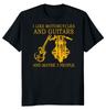 NEW LIMITED I Like Motorcycles And Guitars Funny Novelty Tee