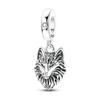 Original 925 Sterling Silver Charms Bead Wolf Head Pendant Fit Original Bracelet Necklace For Women DIY Accessories Jewelry Gift