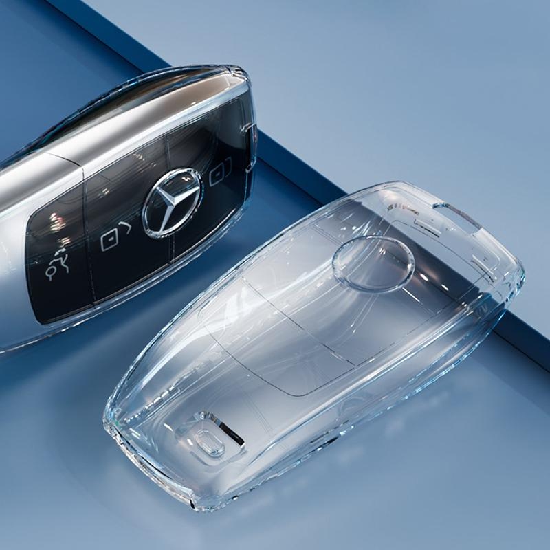 Tpu Transparent Car Key Case Cover For Mercedes Benz Class Key Shell Protector