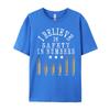 Gun Enthusiast Bullet I Believe In Safety In Numbers Graphic Shirts Men Luxury Brand Big Size Tshirt