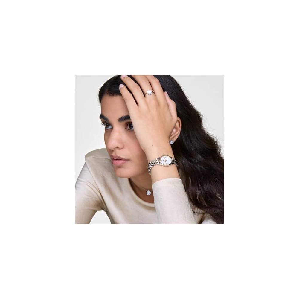 Daniel Wellington Ophelia Mini Two-Tone Watch 25.5x22mm White Dial Stainless Steel Women's Timepiece