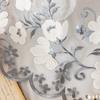 1PC NAPEARL French Countryside Embroidery Short Sheer Curtain, Translucent Wavy Bottom Cabinet Window Partition Gauze Curtain Home Decor