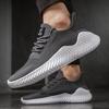 Fashion Men's Running Shoes Lightweight Breathable Mesh Flat Sports Shoes Man Comfortable Outdoors Walking Shoes for Men Sneakers White