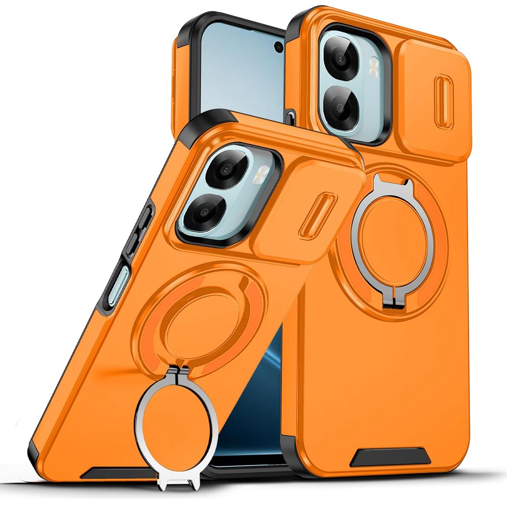 

Shockproof Armor Ring Holder Lens Cover For OPPO A6 4G A6X A6S 5G For Magsafe Magnetic Wireless Charge Case For OPPO A6 Pro For OPPO A6 Pro 5G