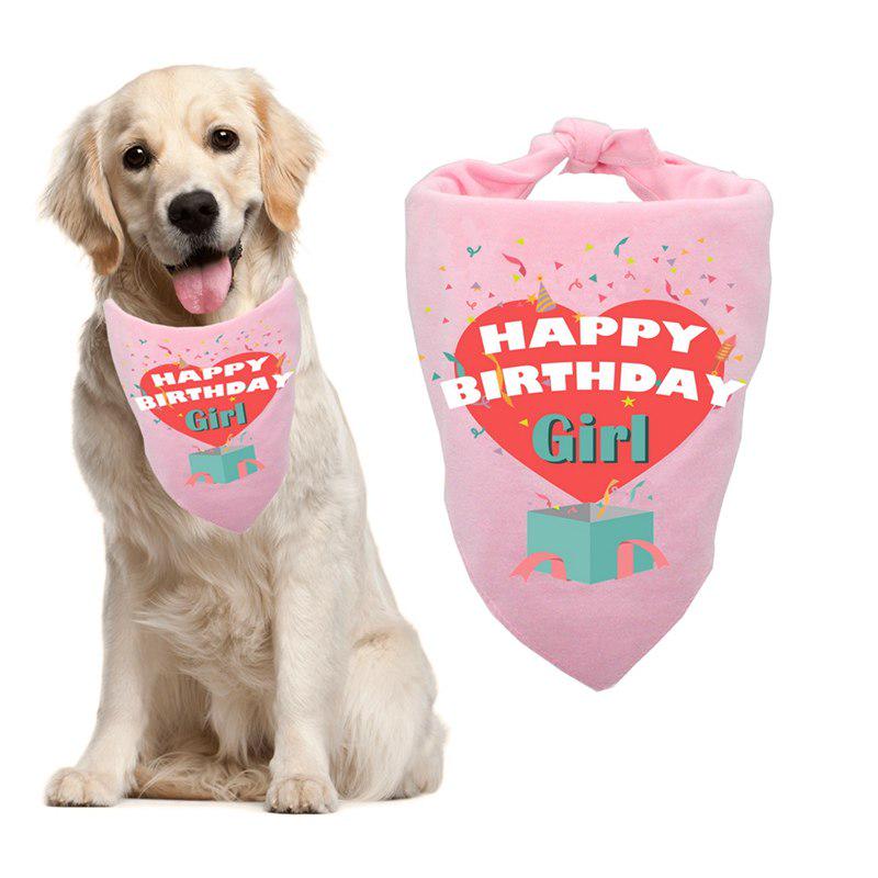 Buy Cotton Pet Bandana Dog Birthday TTriangular Scarf Bibs For Small