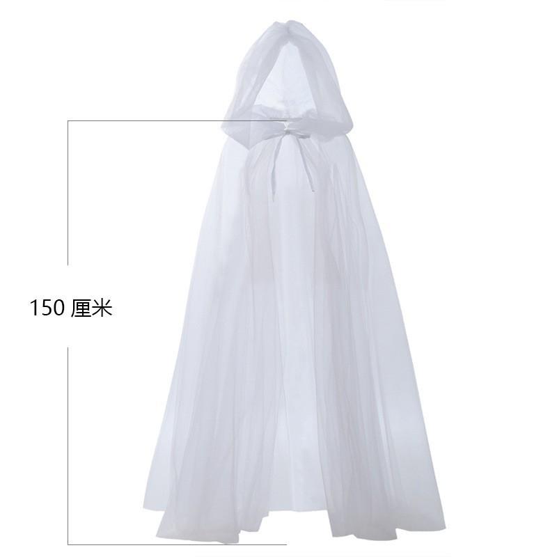 Halloween Bride Cape Adult Vampire Princess Witch Cosplay Costume Masquerade Party