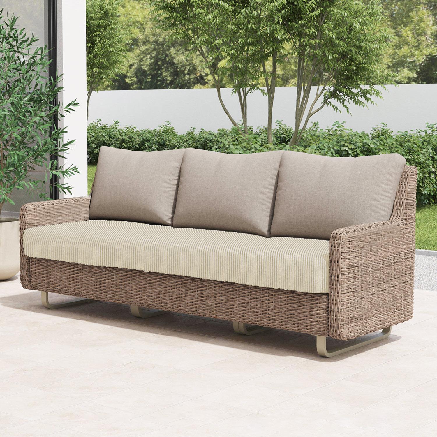 Outdoor Sitzkissenbezug Elastisch Terrassenkissen Sofaschutz Garten Terrasse Villa Möbel Sofabezüge Neu Back cover 1PC