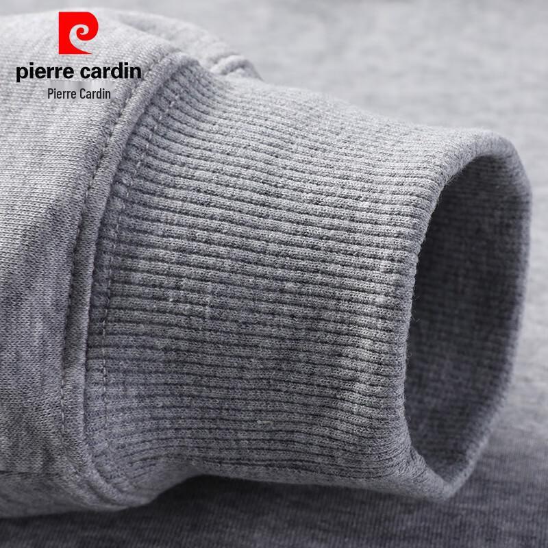 Pierre Cardin Men's Solid Milk Silk Blend Hooded Sweatshirt