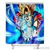 Anime Dragon Ball Burdock Broli Goku Vegeta Iv Bath Shower Curtain Waterproof 3D With Hooks For Kids Bathroom Bathtub Decoration