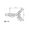 KITACO Hose Connector Y Type 8mm Black [Model Number] 0900-990-10108