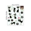 Cute Black Cat Luminous Stickers Anime Pet Kitty Fluorescent Wall Decals Glow In The Dark Home Decoration For Kids Room Bedroom