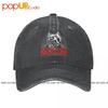 Hardcore Hund Gabber Techno Partyoutfit Gewaschene Denim Baseballkappe Trucker Hüte Trendig