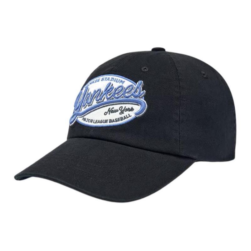 MLB Cotton Baseball Caps Unisex Black Fashion 3ACPV016N-50BKS