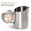 1pc Eagle-beak scale latte cup, home use stainless steel manual coffee milk frothing cup, hand-pour fancy milk foam cup