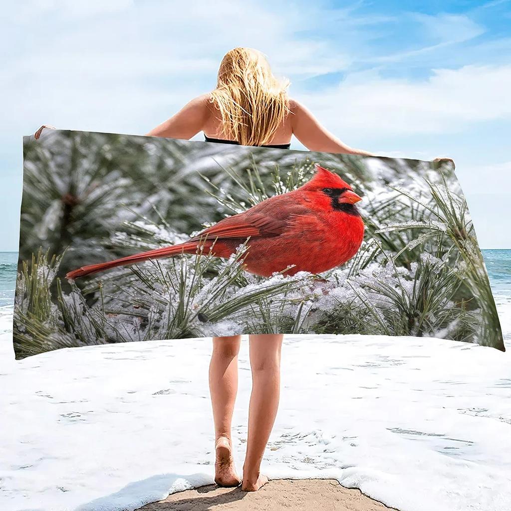 Bird Beach Towels Quick Dry Microfiber Soft and Absorbent Bath Towel Outdoor Travel Oversized Large Beach Towel for Adults Kids