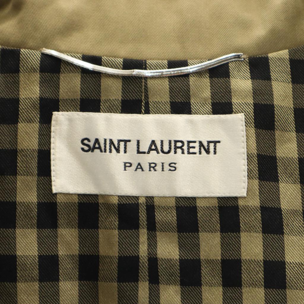 Saint Laurent Made In Italy Trench Coat 48 Beige Men's Used