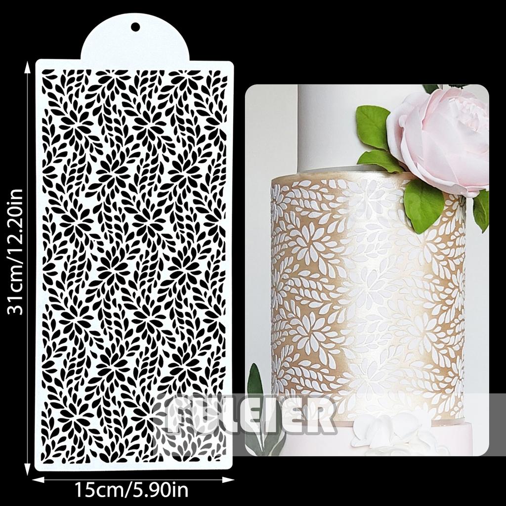 Cake Stencil Fondant Lace Spray Cake Mold Boder Stencils Template Baking Pastry Cake Decoration Tool Pattern Printing Stencil
