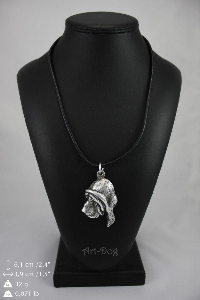 Bloodhound, St. Hubert Hound, Sleuth-hound – Necklace with dog, silver-plated pendant for dog fan | Art-Dog