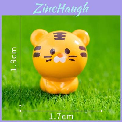 Resin Zodiac Animal Dragon Rabbit Tiger Miniature Decor With Cute Cartoon Style For Car And Desk Display