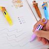 1Pc Cartoon Cute Capybara Four-Color Mini Ballpoint Pen Multicolor Press Writing Pens School Supplies Gifts