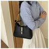 Luxury PU Leather Shoulder Bag for Women Casual Solid Color Design Handbags Brand Purse 2025 Fashion Shopper Clutch Women's Bags