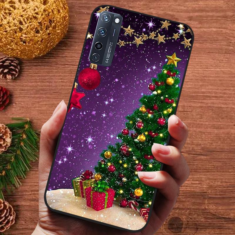 Świąteczne malowane etui na ZTE Axon 20 4G 5G Silikonowe miękkie etui na telefon na ZTE Axon 40 30 Pro Ultra A20 A2121 Capa Fundas