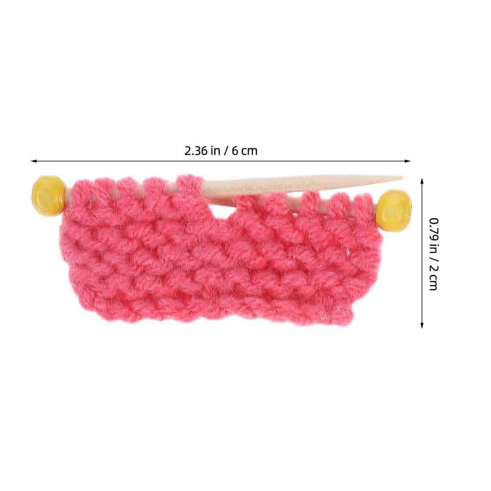 6 Pcs Miniature Knitting Sweater Model Desktop Ornament Photo Prop