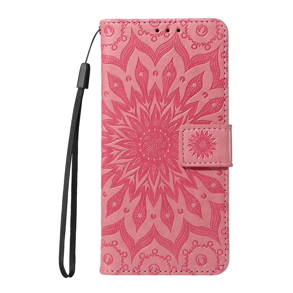 For Xiaomi Redmi 15C 4G (173mm) Leather Wallet Case Sunflower Imprinted Phone Cover