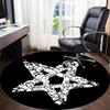 1pc Monster Pattern Office Round Area Rug,  Mat Suitable For Office, Under Office Chairs Bedroom Living Room Home Decor, Room Deco