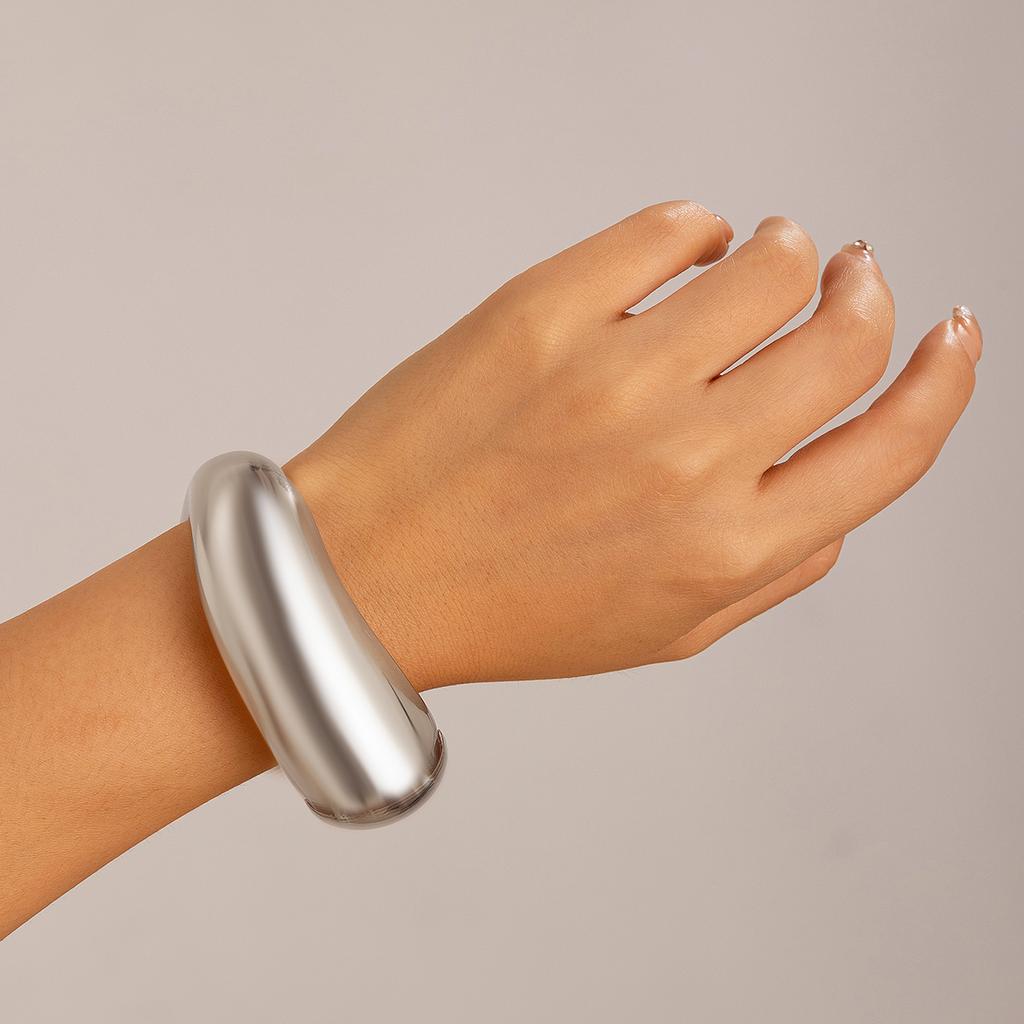 Ingemark 7 Styles Exaggerated Chunky Water Drop Open Cuff Bangles for Women Adjustable Arm Bracelet Grunge Jewelry Steampunk Men