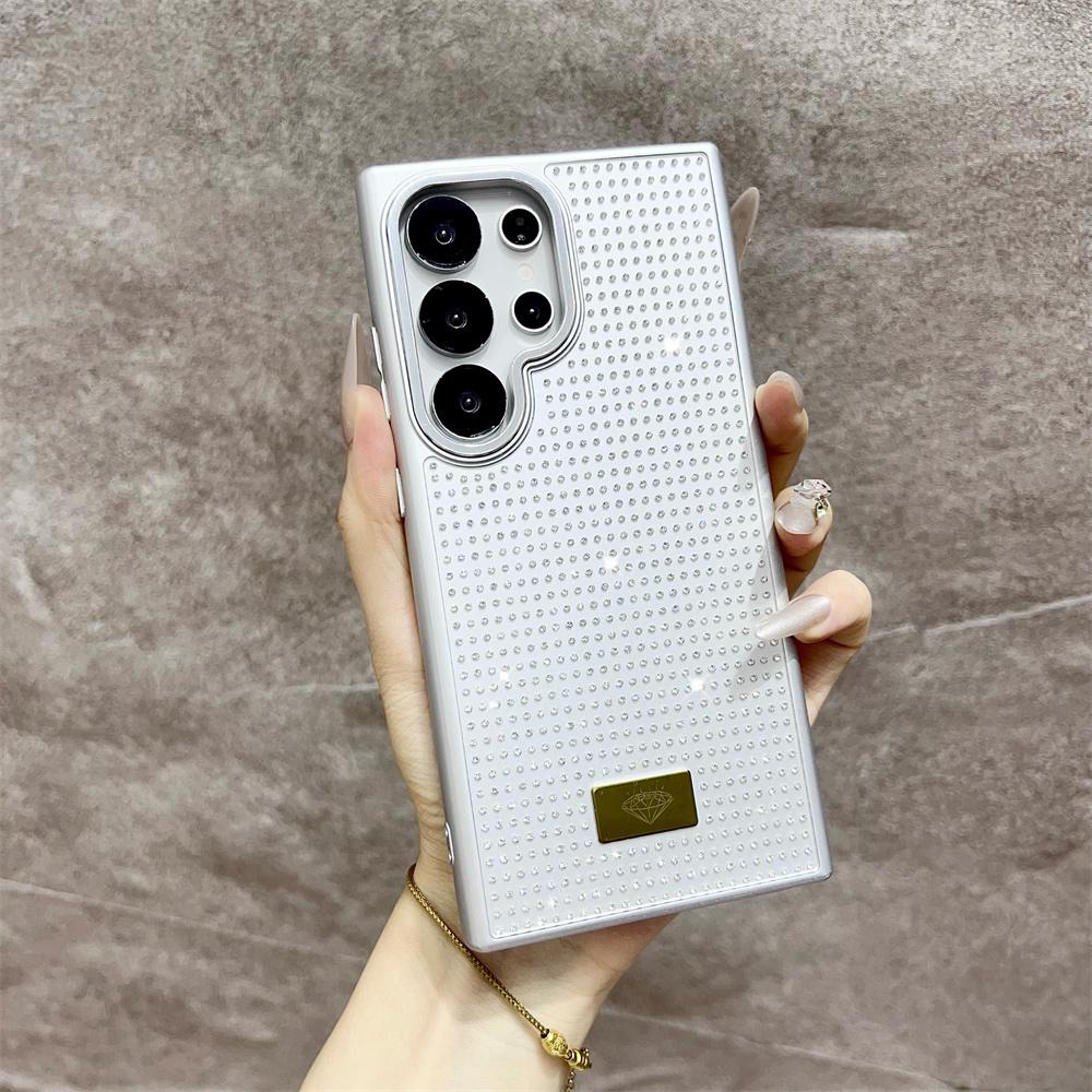 Luxury Girl Diamond Bling Glitter Phone Case for Samsung Galaxy S25 Ultra S24 S23 FE S22 S21 Plus A55 ZFLIP 6 High-grade Cover