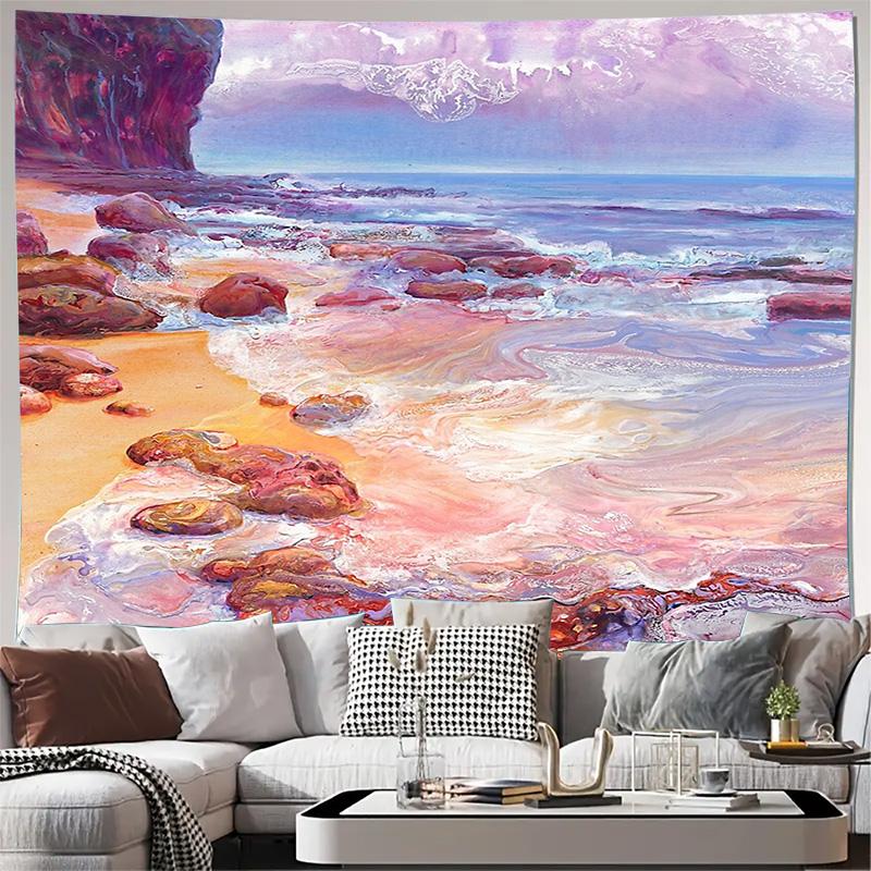 

Ocean Wave Tapestry Wall Hanging Sea Landscape Decor Coastal Vibes Beach Theme Home Decor Dorm Room Aesthetic Room Boho Wall Art 74x94cm(29x37in)