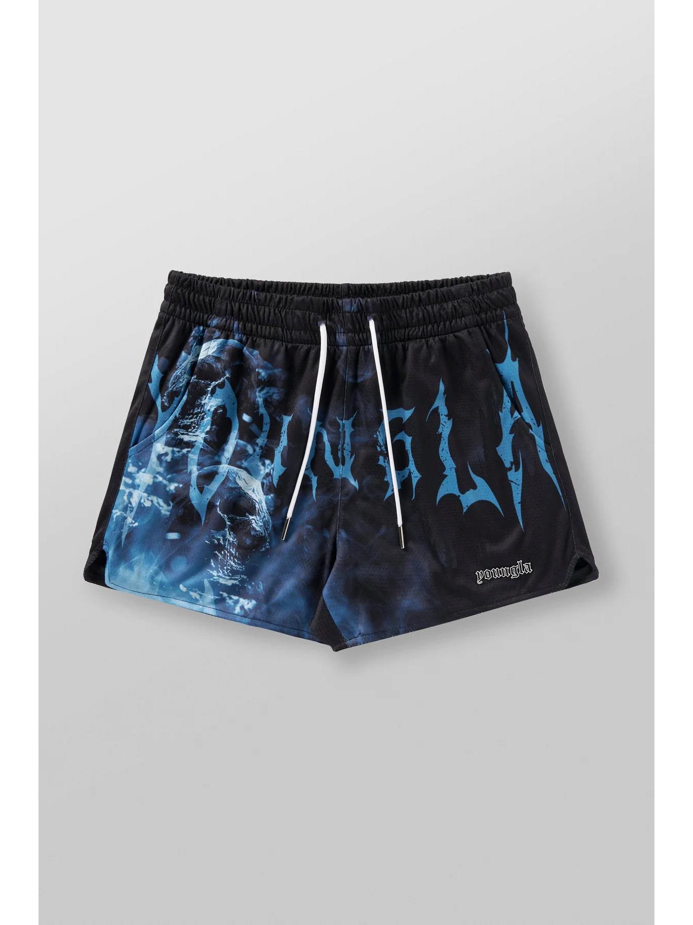 

American Skull 3D Mesh Quick-Dry Running Shorts XL